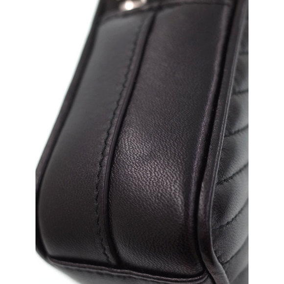 Prada Nappa Leather Mini Chain Shoulder Bag Black - Picture 6 of 7